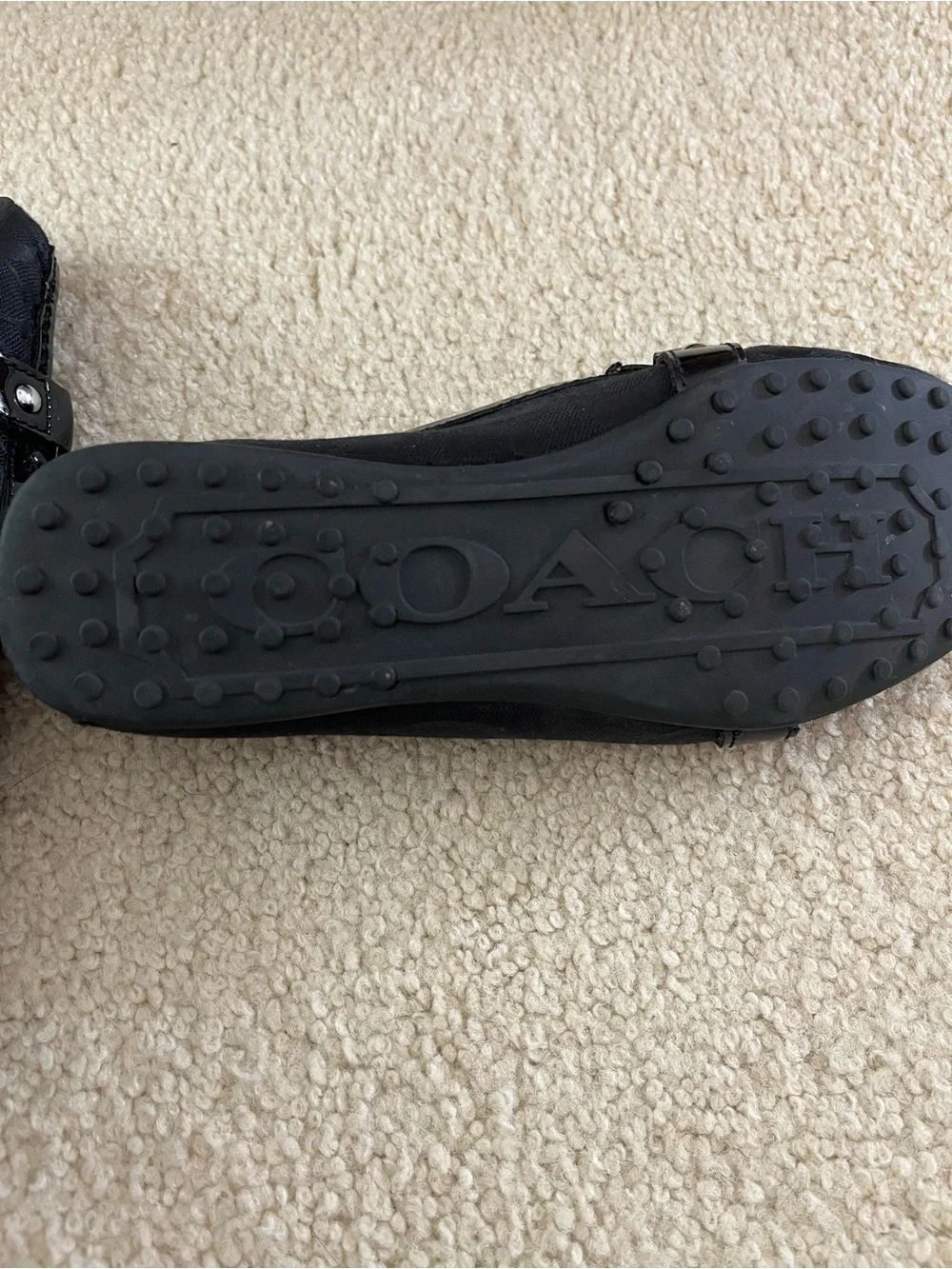 Coach Women’s Black Signature Loafers